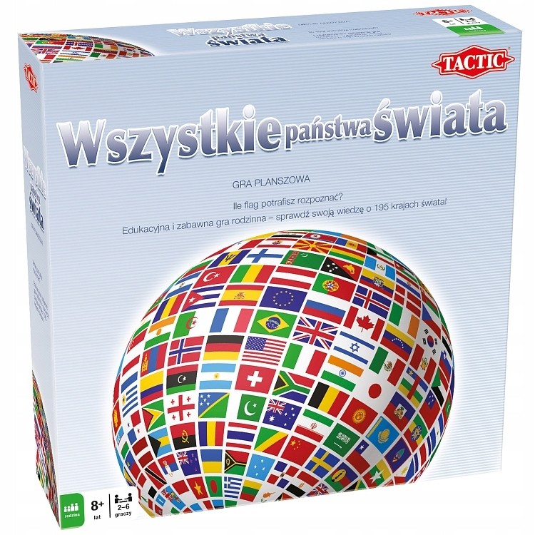 Taktická stolová hra Všetky krajiny sveta